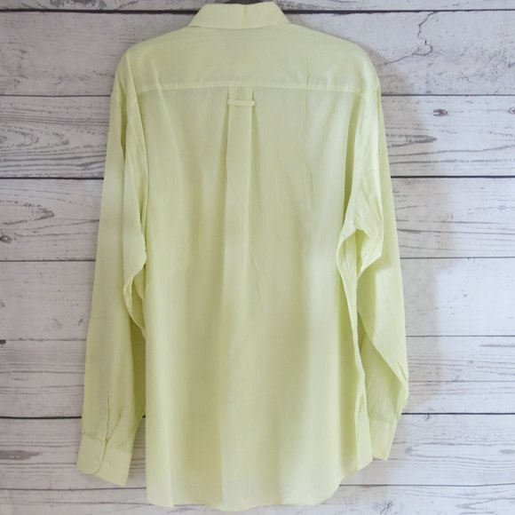 Pal Zileri Button Down Long Sleeve Shirt Large - Picture 4 of 7